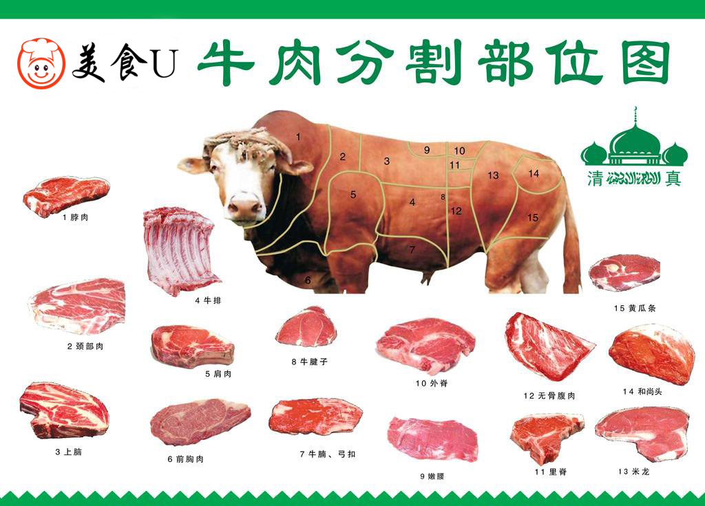 详解不同部位的牛肉：庖丁解牛