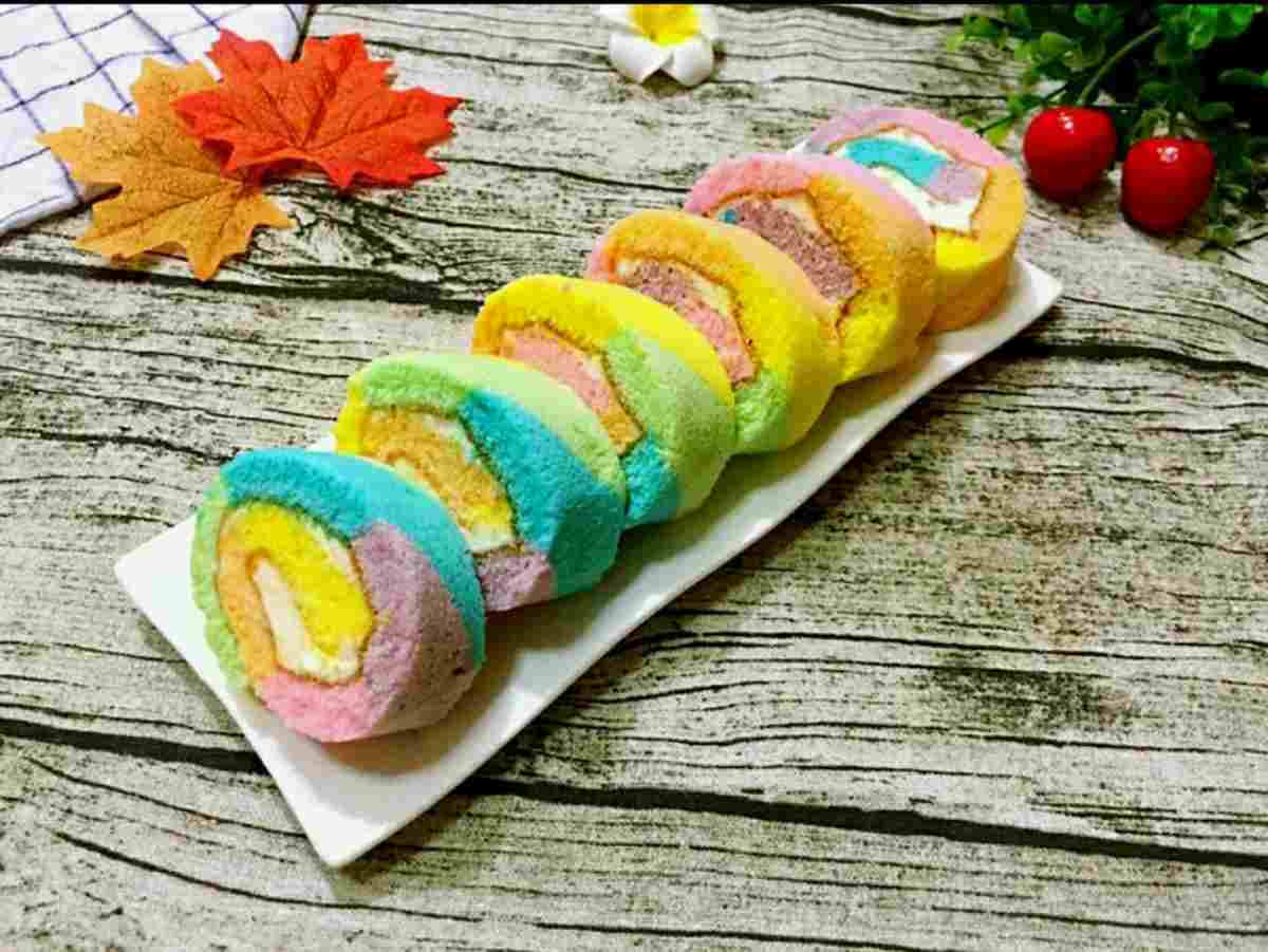 彩虹蛋糕卷怎么做？