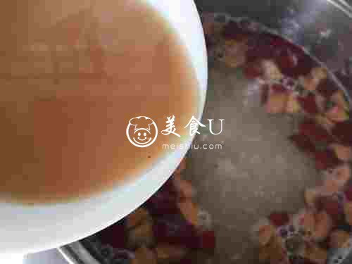桂花芋艿红枣羹