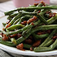 肉沫煸豇豆的做法图解8