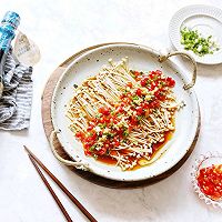 #今天吃什么#下饭神菜—剁椒蒜泥金针菇的做法图解7