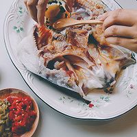 双椒拼色版剁椒鱼头的做法图解3