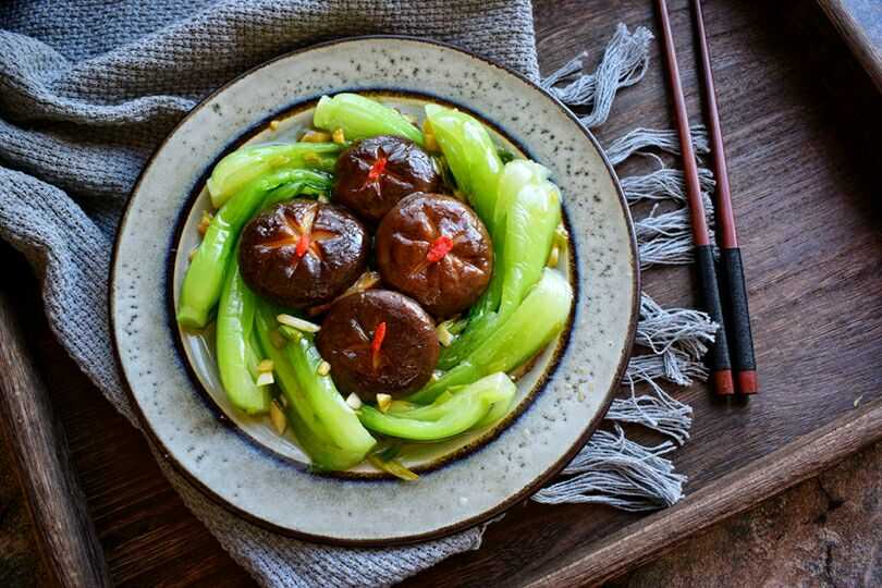蚝油香菇油菜