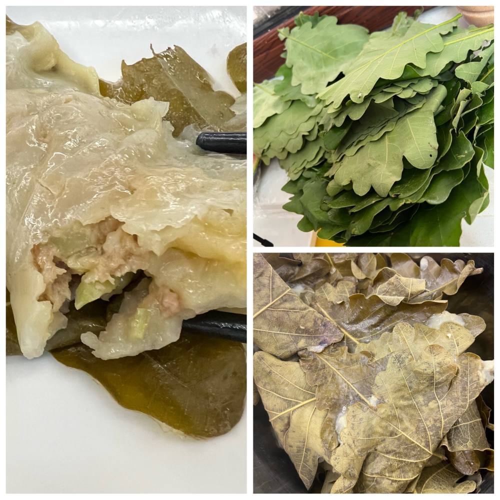 辽宁特色美食桲椤叶饼