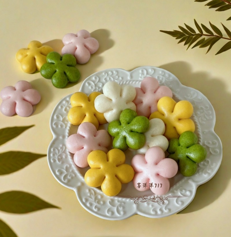 春天里的花朵馒头怎么做？