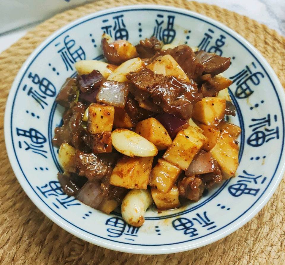 黑椒牛排杏鲍菇