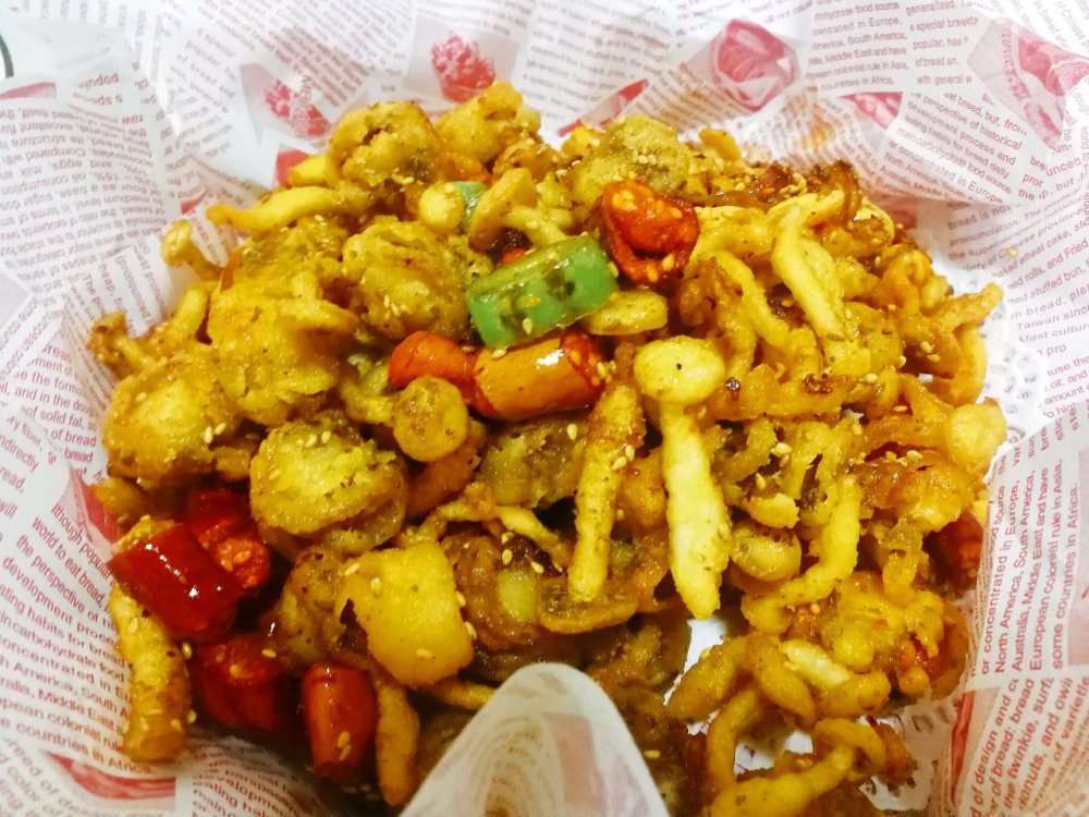 白玉菇爆炒扇贝丁怎么做？