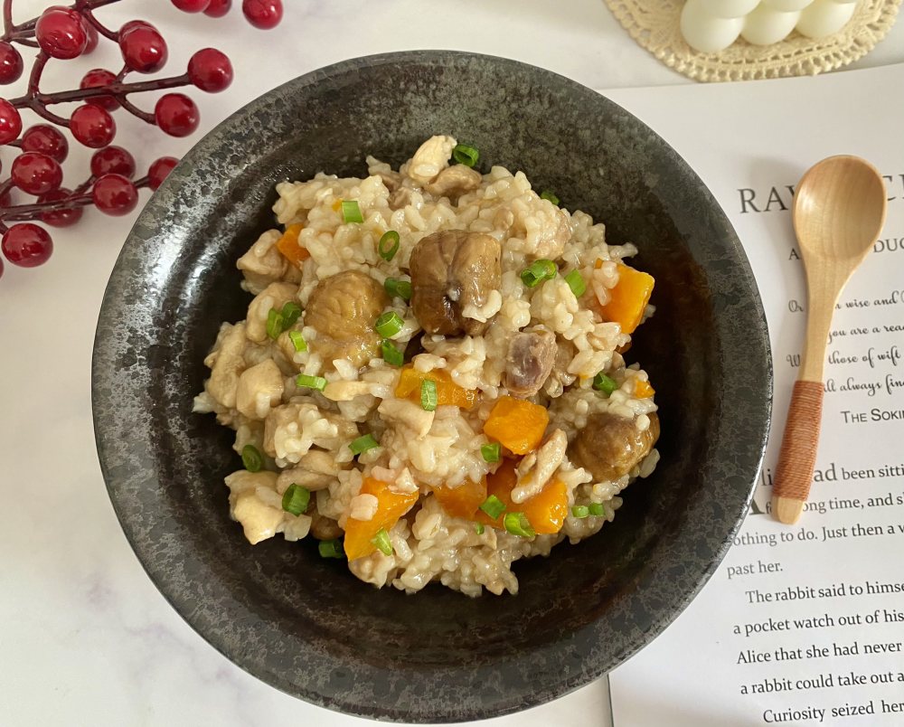 板栗鸡肉焖饭怎么做？