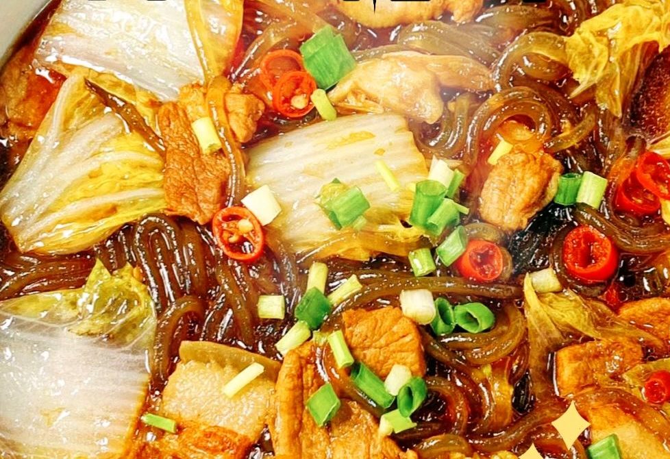 猪肉白菜炖粉条怎么做？