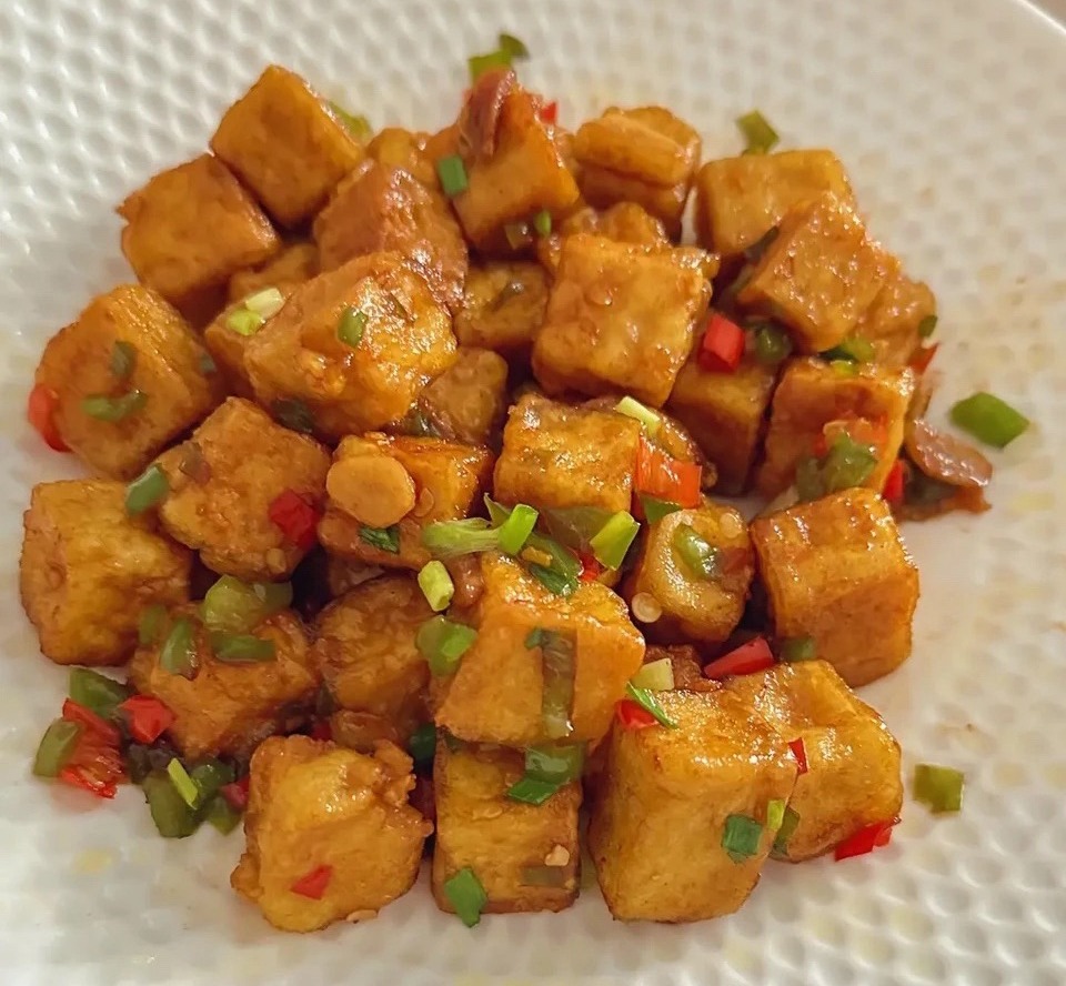 香煎豆腐块怎么做？