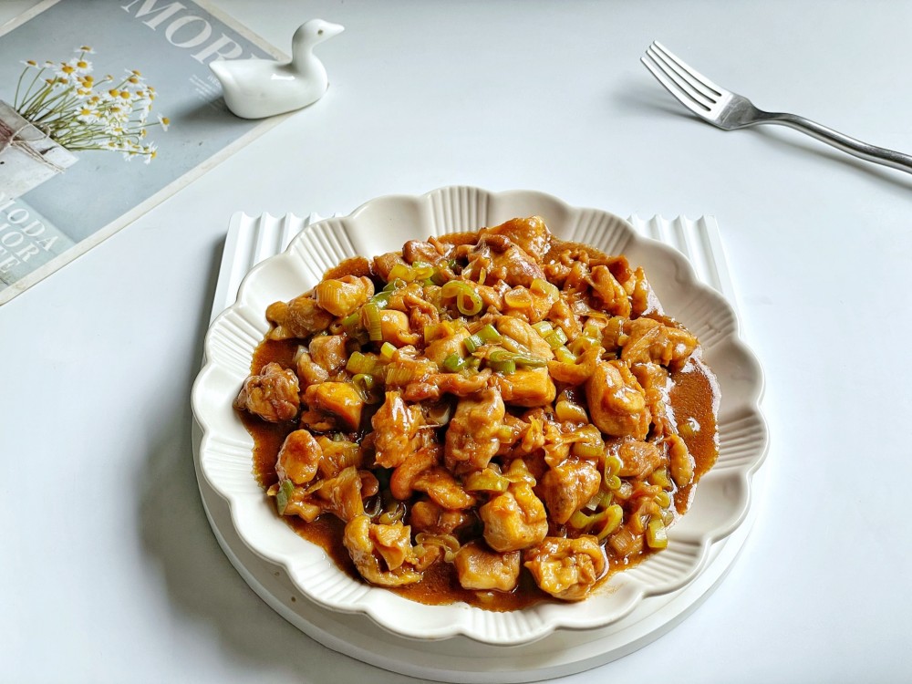 葱烧鸡腿