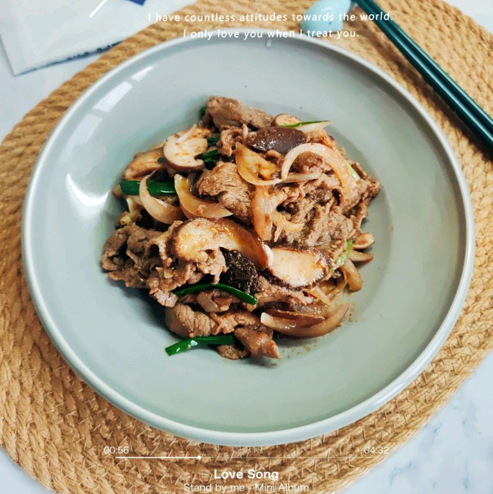 香菇炒牛肉片怎么做？