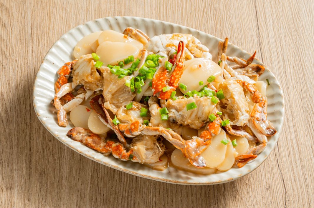 梭子蟹炒年糕 梭子蟹炒年糕