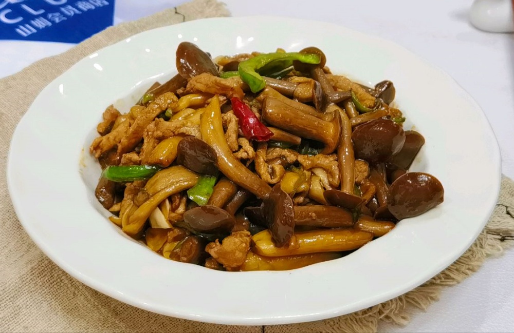 干煸鹿茸菇肉丝怎么做？
