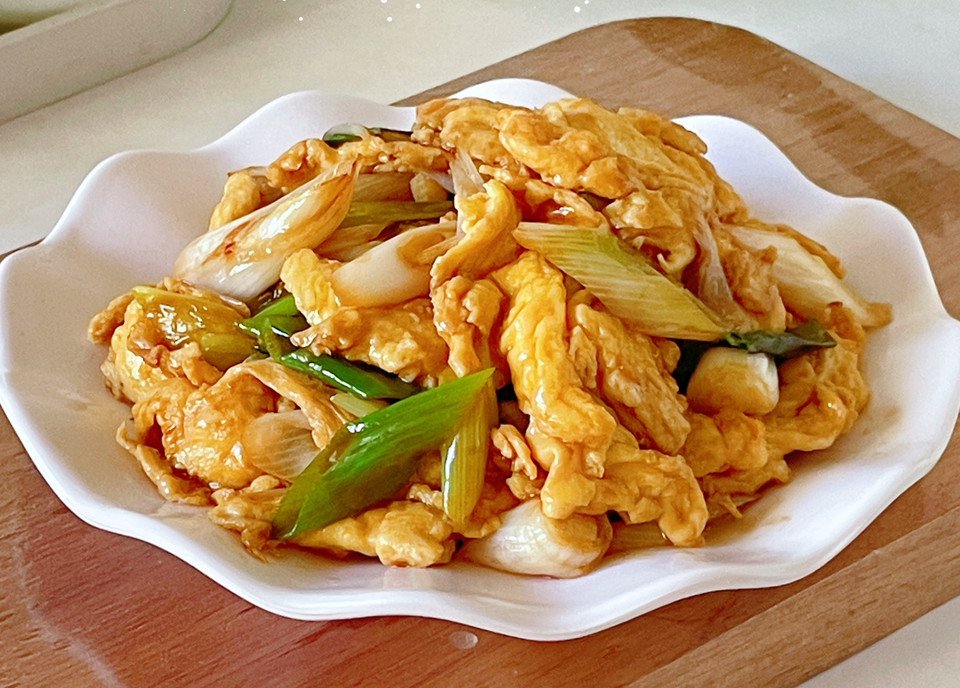葱爆鸡蛋 葱爆鸡蛋