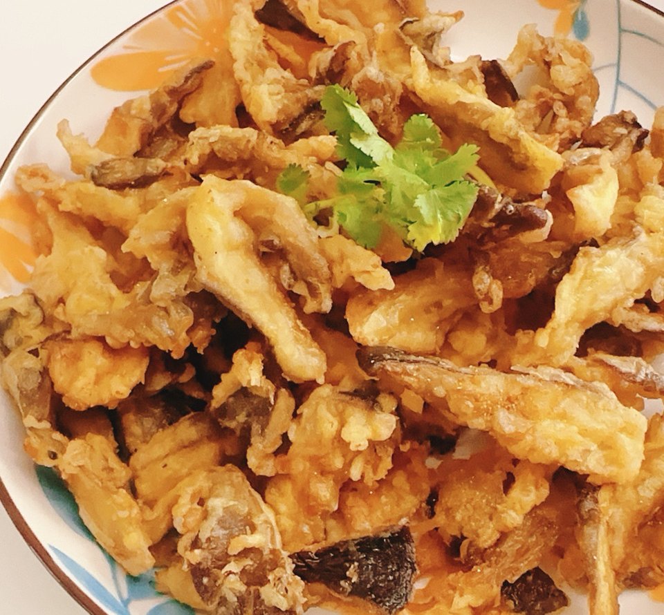 干炸蘑菇怎么做？