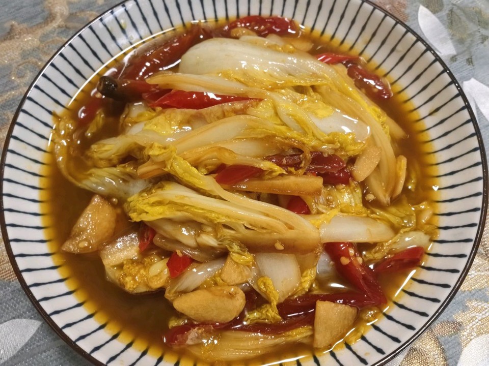 酸辣白菜心怎么做？