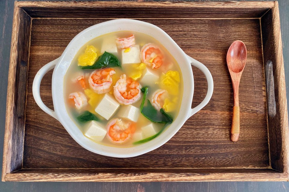 菠菜虾仁豆腐汤怎么做？