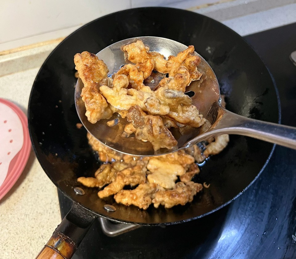 炸平菇怎么做？