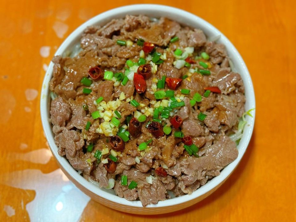 葱香牛肉