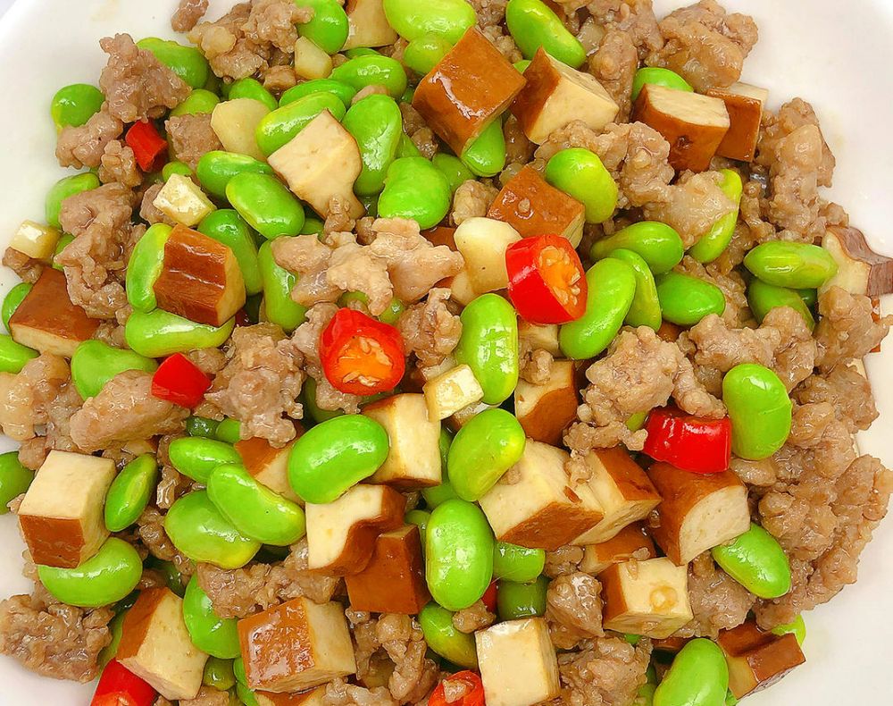 下饭家常菜‼️ 毛豆香干炒肉怎么做？