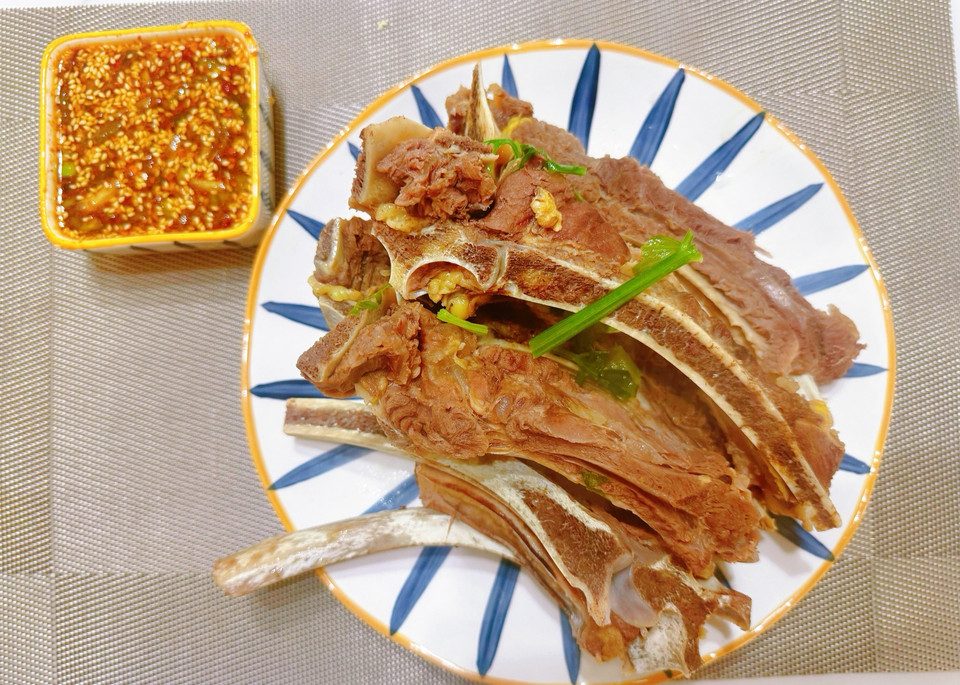 低脂高蛋白减脂餐！清炖牛肋骨（含蘸料）
