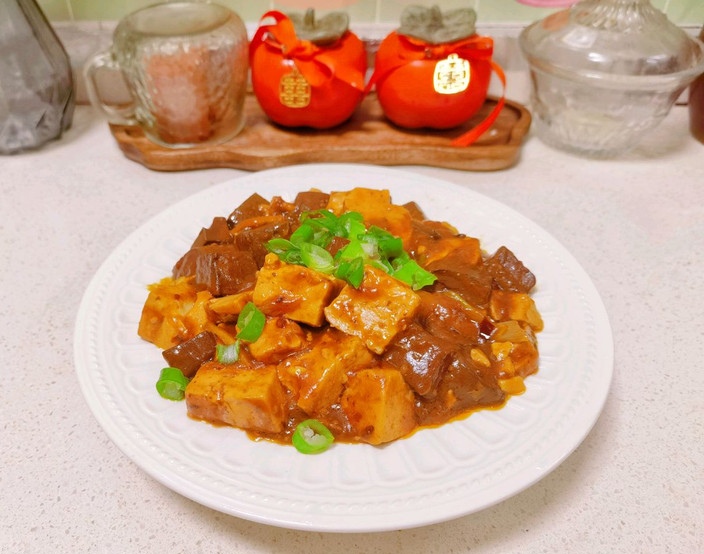鸭血烧豆腐