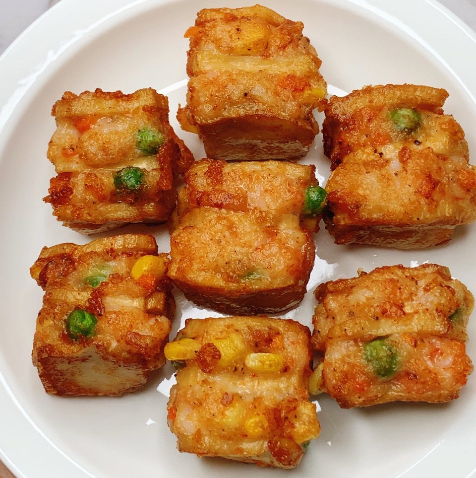 虾滑杏鲍菇盒  谁发明的这吃法……真的太好吃了！怎么做？