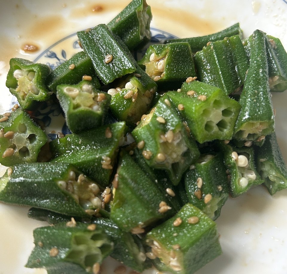 日式芝麻拌秋葵