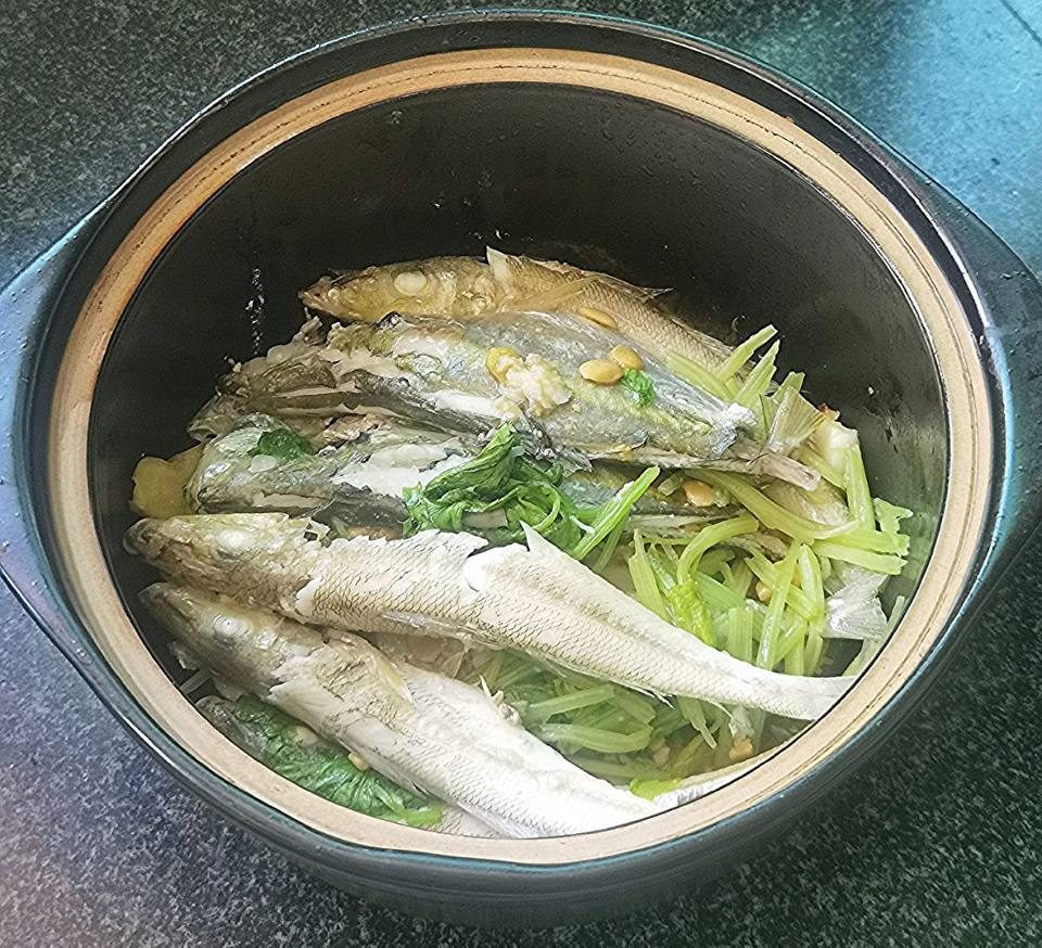 潮汕豆酱咸鱼煲-原汁原味