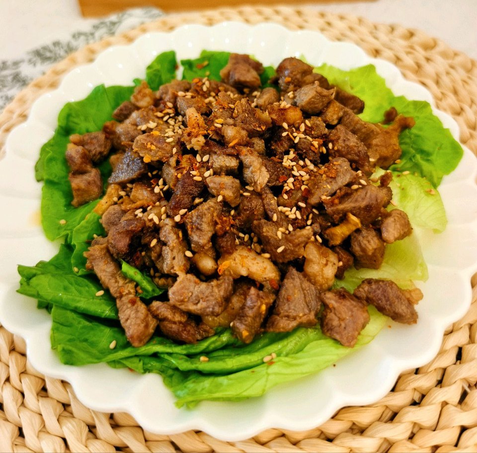 孜然羊肉粒