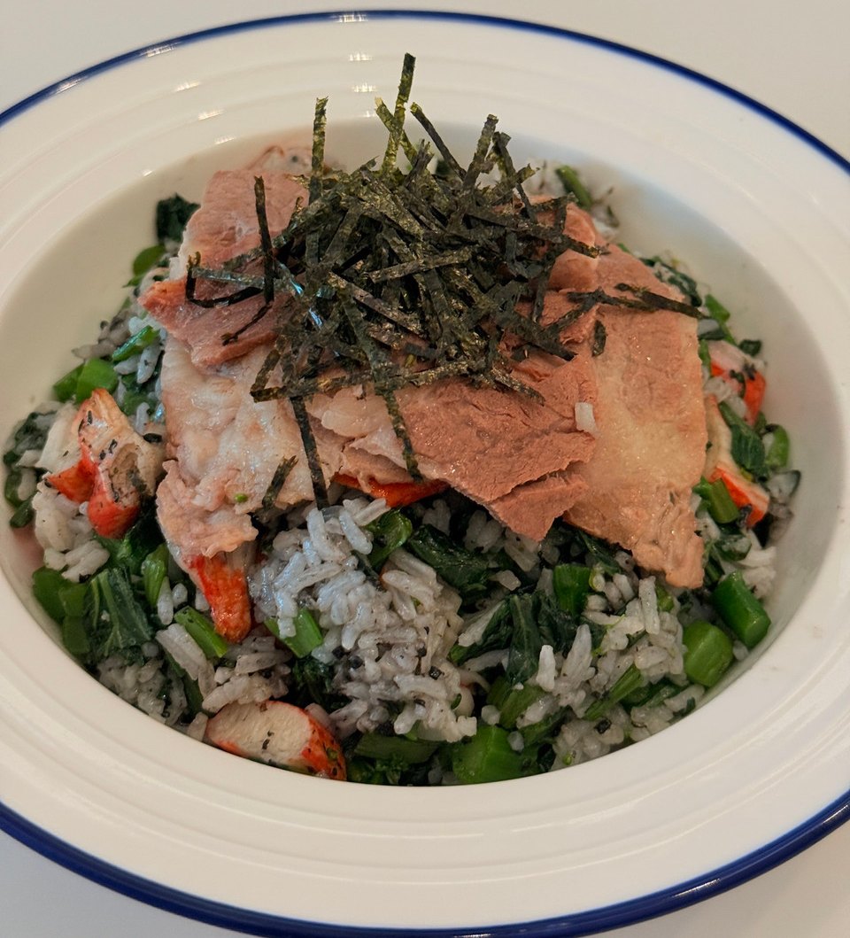 黑松露蟹柳菜心闷饭（低卡）
