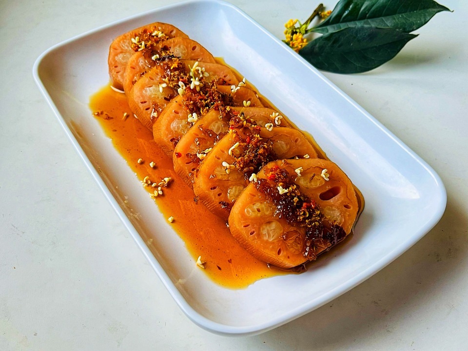 桂花糯米莲藕怎么做？
