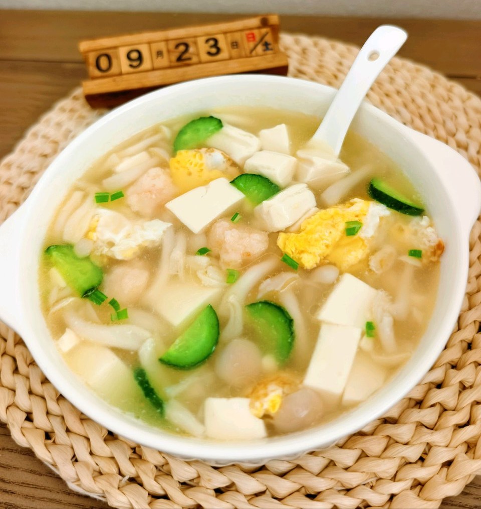 减脂三鲜豆腐汤
