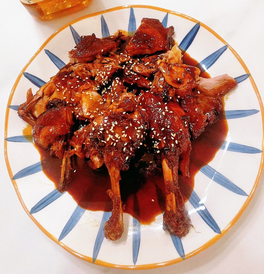 三杯酱鸭肉！