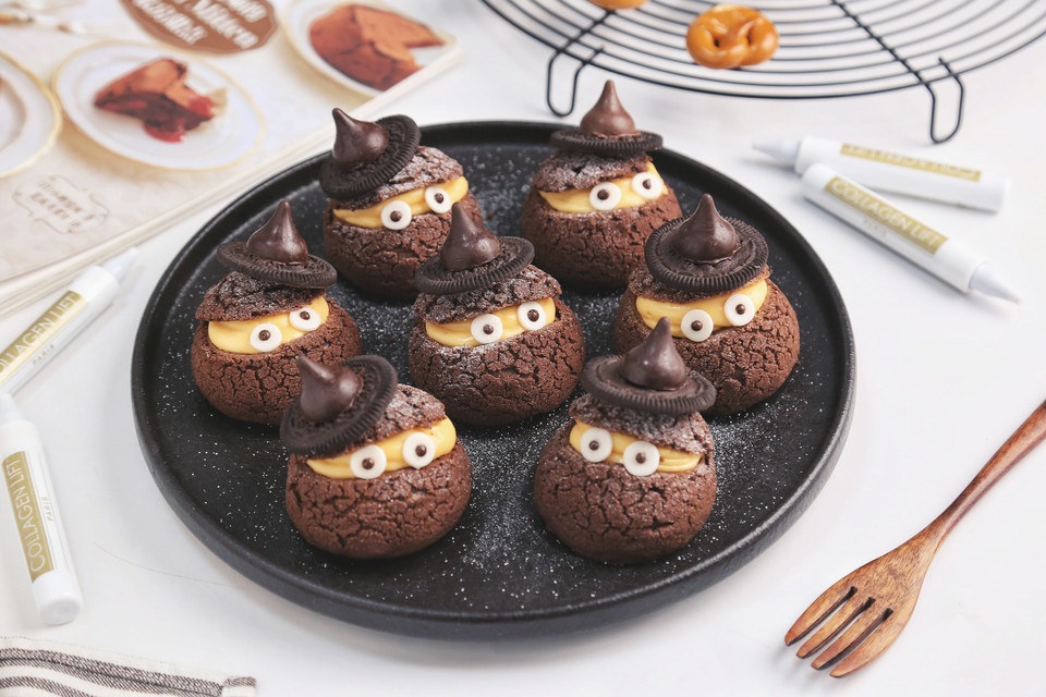 万圣节可可芝士酱酥皮泡芙怎么做? 万圣节可可芝士酱酥皮泡芙怎么做?