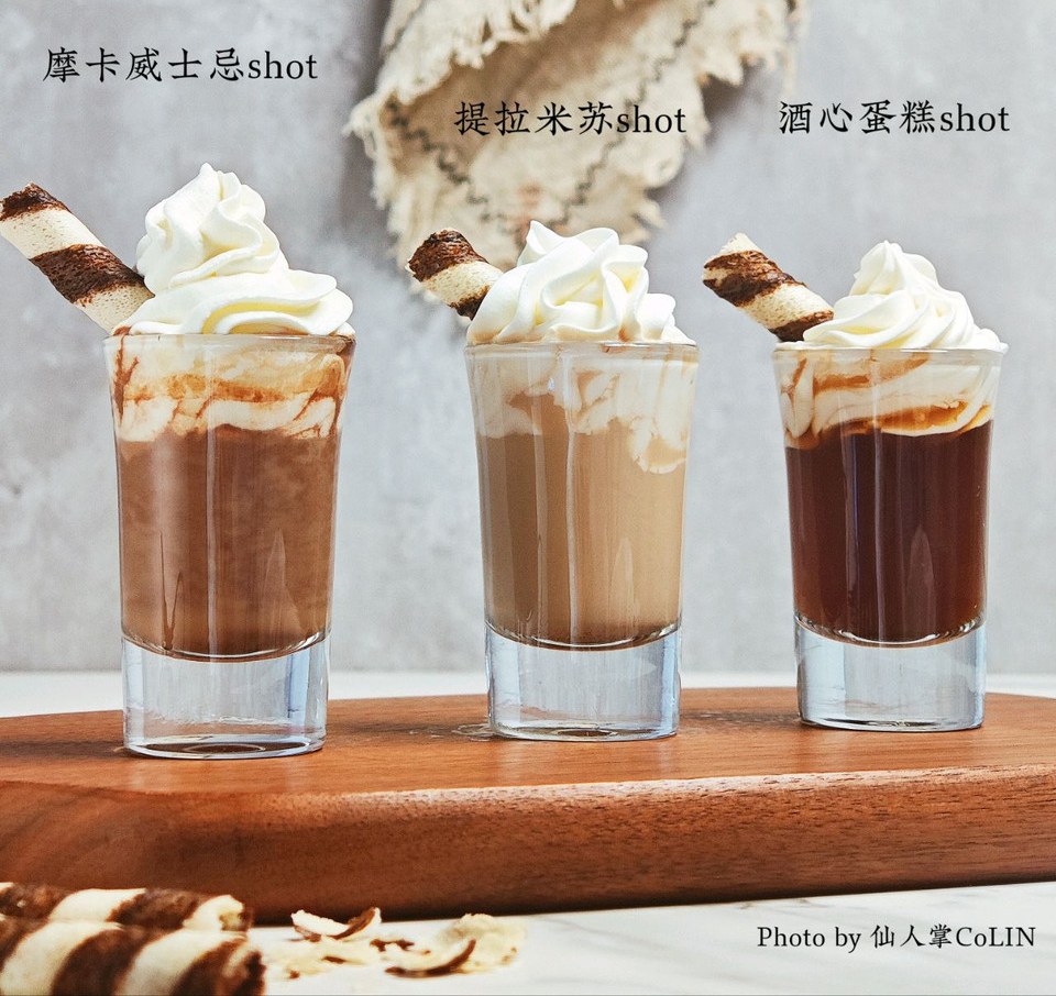 微醺迷你鸡尾酒｜3杯液体奶油蛋糕shot