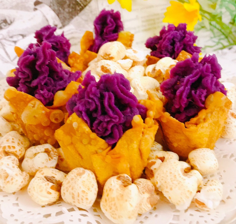 金杯脆皮紫薯塔 金杯脆皮紫薯塔