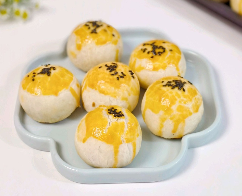 巨详细蛋黄酥做法 || 保姆级教程❕