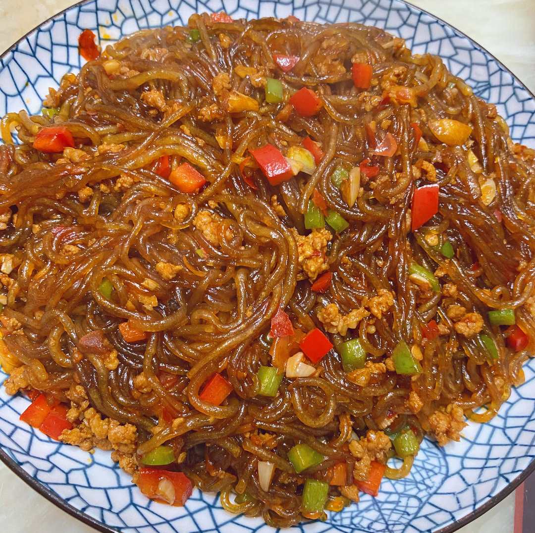 蚂蚁上树——肉沫粉条