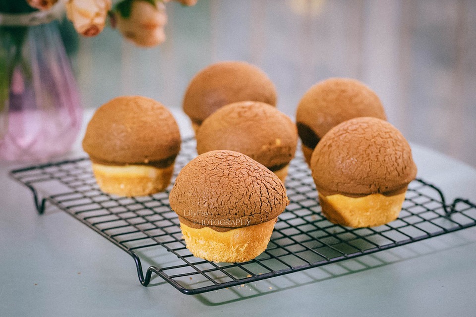 咖啡墨西哥酱蘑菇头面包