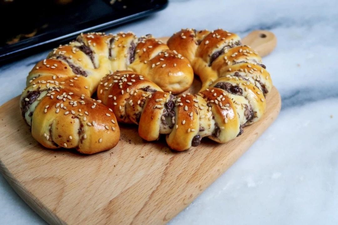 童年的味道--红豆面包圈