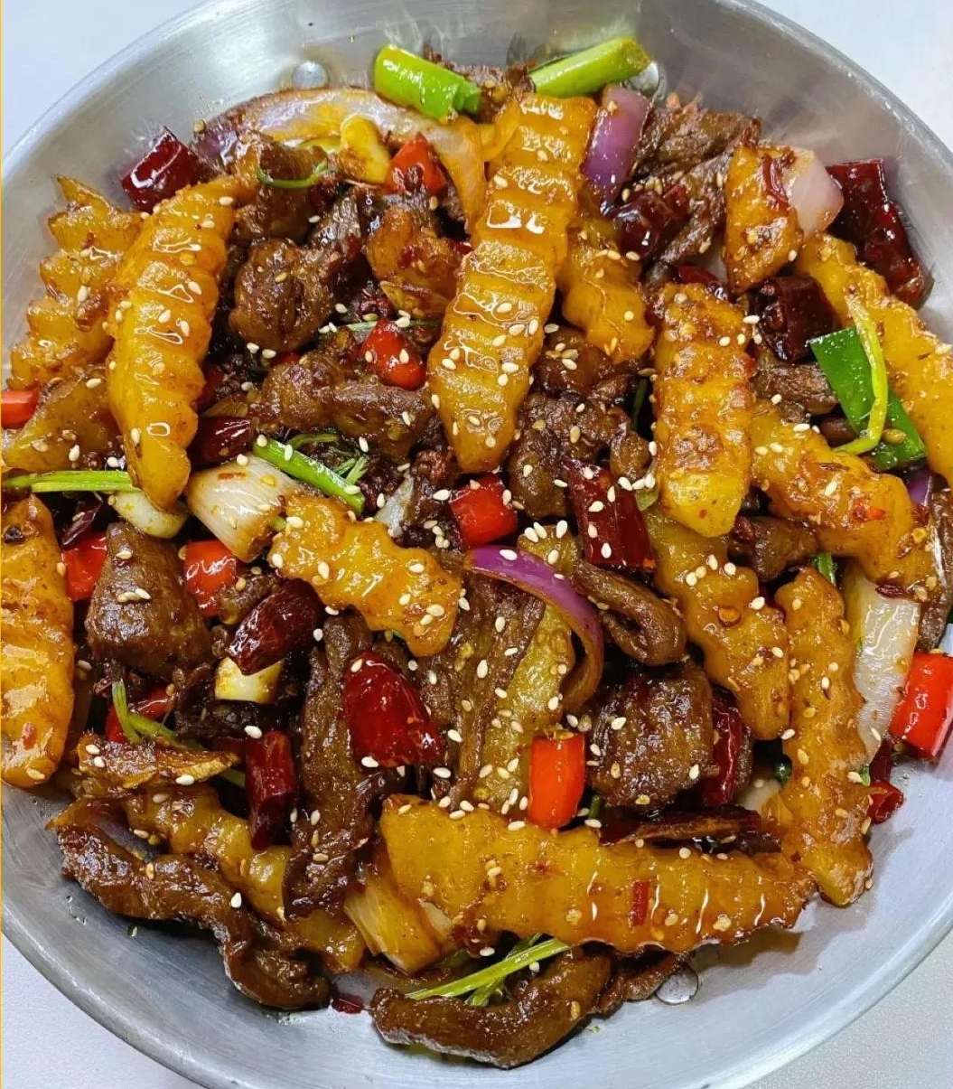 干锅牛肉