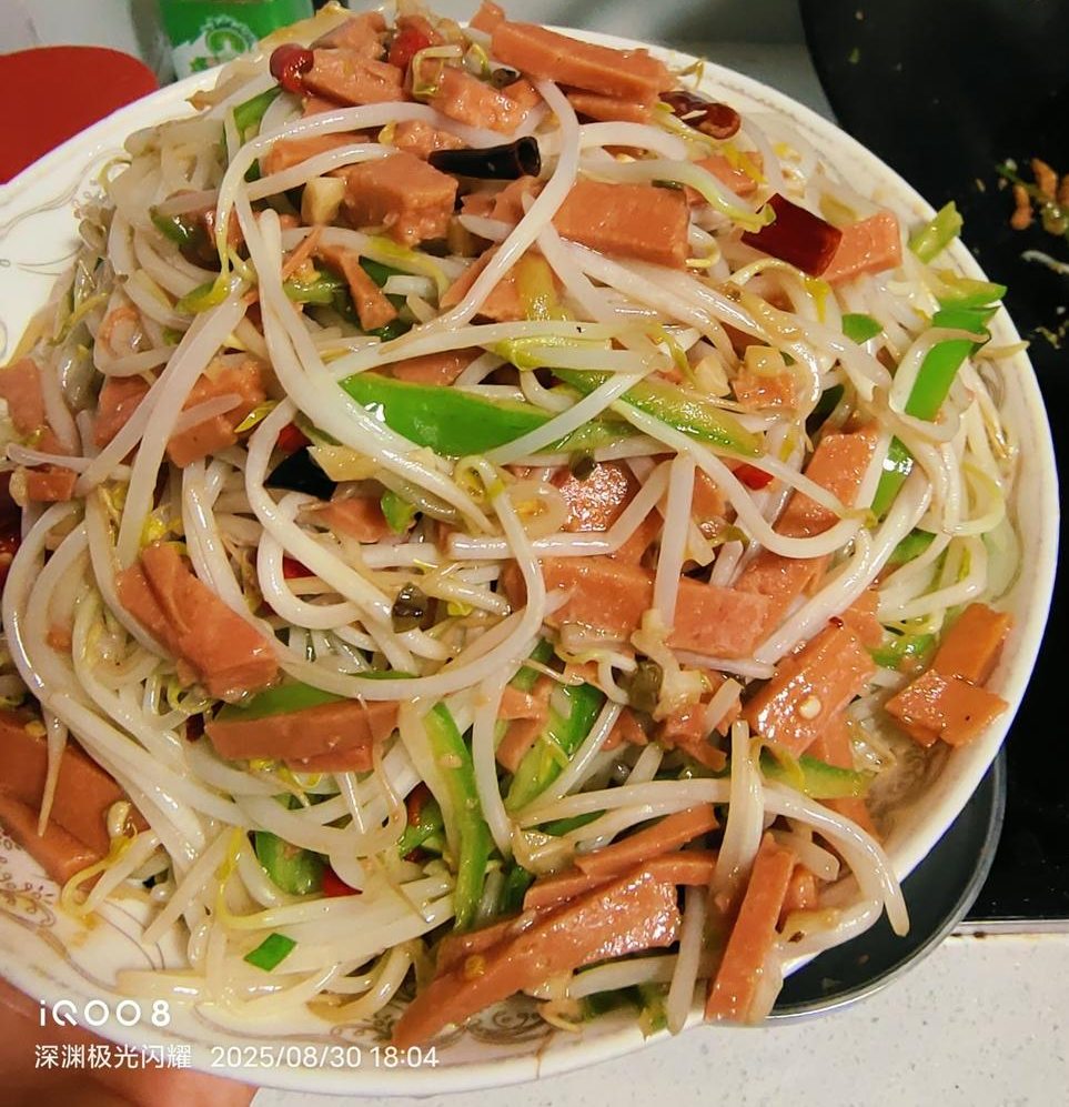 素炒豆芽，无敌好吃