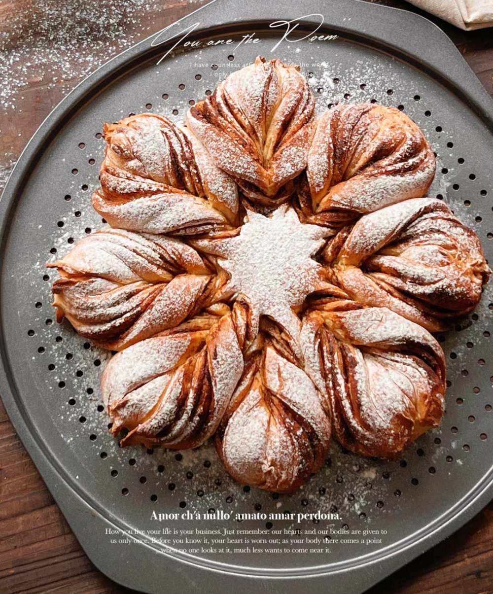 冬日限定 雪花面包｜雪花肉桂卷怎么做？