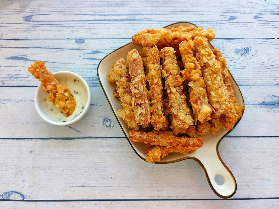 薯片午餐肉的做法