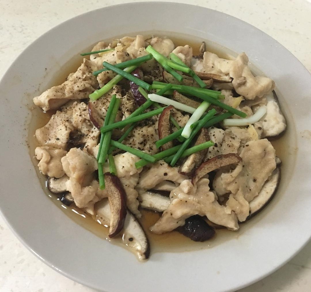 低脂高蛋白·香菇蒸鸡胸