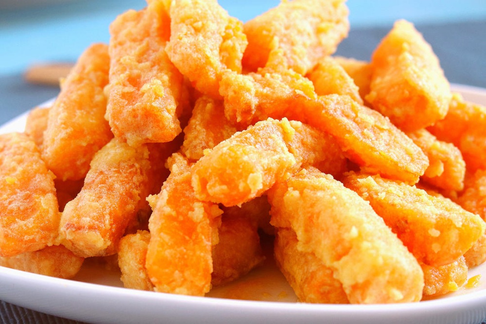 蛋黄焗南瓜￨小时候超级爱吃