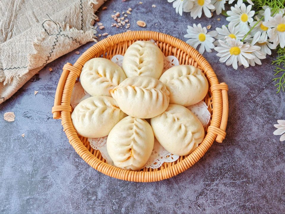 豆芽粉条馅包子