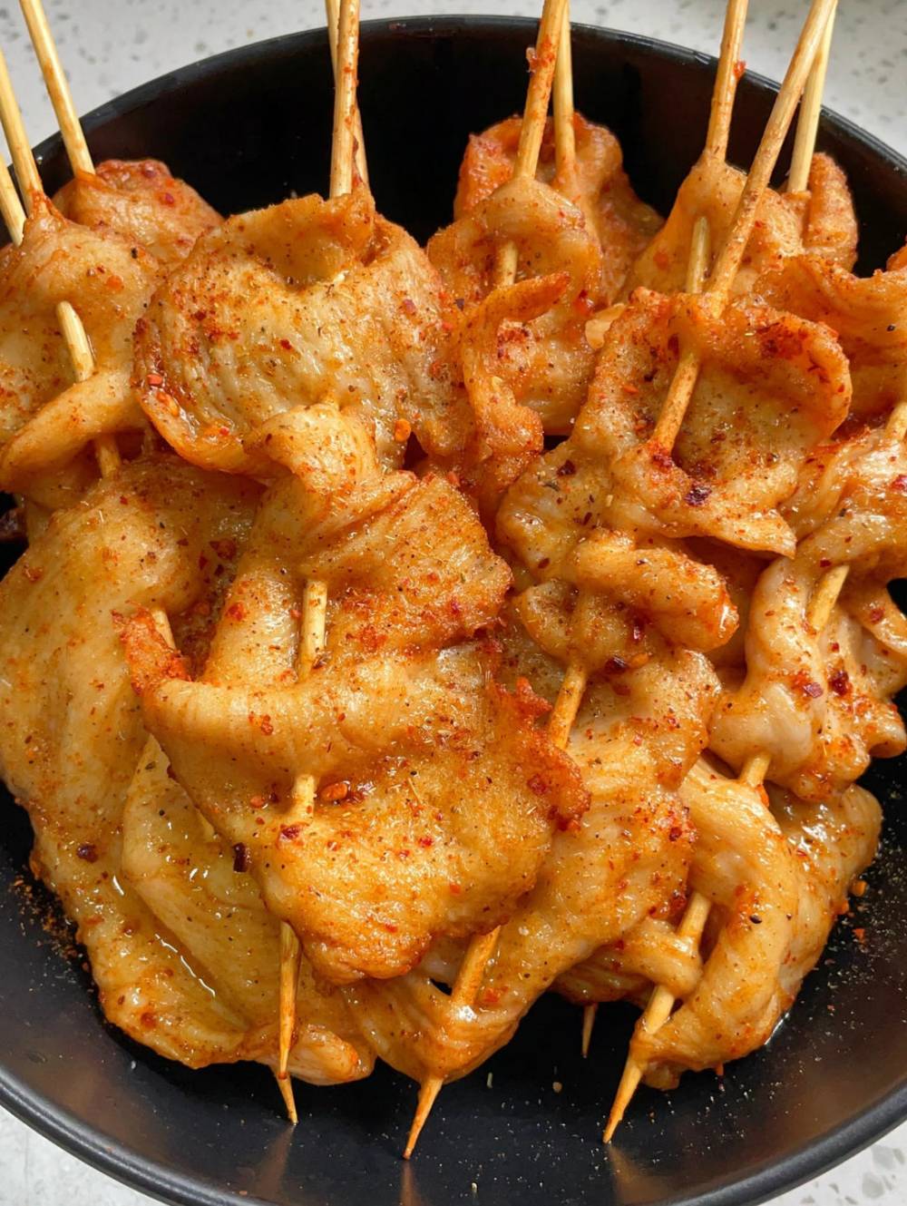 减脂期也能吃的烧烤【香煎里脊肉】